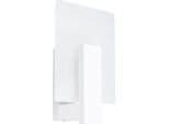 Lampada Da Parete Lappo Bianco 1Xe14 10W Legno/Vetro 30.5X12X16Cm Sollux Lighting