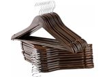 In And Outdoormatch Appendiabiti Earline Cleveland - 20 Pezzi Marrone - Girevole A 360 Gradi - Appendiabiti - Antiscivolo - 44,5 X 23 X 1,2 Cm