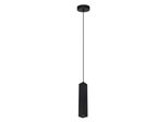 Lampada A Sospensione Moderna Per Soggiorno Cucina Sopra Isola Tubo Quadrato Sabbiato Nero 1Xgu10 10W Ander Italux