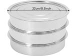 Vassoio Di Germinazione, Acciaio Inox, Design Impilabile, Grigio Chiaro