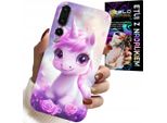 Custodia Per Huawei P20 Plus - Simpatico Unicorno, Design Per Custodia Per Bambini