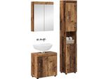 Vidaxl Set Di Mobili Da Bagno Con Ripiano Tulum In Legno Di Recupero Materiale A Base Di Legno