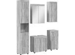 Syfax™ Set Di Mobili Per Il Bagno Con Cassetto Tulum Grigio Sonoma