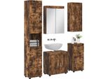 Syfax™ Set Di Mobili Per Il Bagno Tulum Rovere Fumé Legno Multistrato