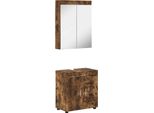 Syfax™ Set Di Mobili Per Il Bagno Tulum Rovere Fumé Legno Multistrato