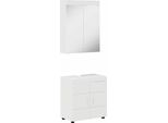 Syfax™ Set Di Mobili Per Il Bagno Con Lo Scaffale Tulum Bianco Lucido