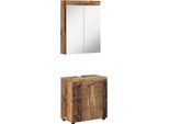 Syfax™ Set Di Mobili Per Il Bagno Con Lo Scaffale Tulum Legno Vecchio
