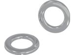 Vidaxl Rondelle 2 Pezzi Argento 10 X 10 X 0,8 Mm In Ferro