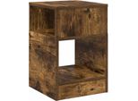 Vidaxl Tavolino In Rovere Fumé 30,5 X 30 X 45 Cm Materiale In Legno
