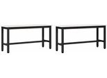 Syfax™ Panchina Da Pranzo 2 Pcs Bianco 100 X 32,5 X 49 Cm