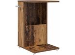Syfax™ Tavolo Laterale Legno Vecchio 40 X 35 X 60 Cm Legno Multistrato