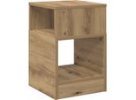 Syfax™ Tavolino Rovere Artigianale 30,5 X 30 X 45 Cm Legno Multistrato
