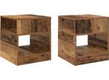 Syfax™ Tavolino 2 Pcs Legno Vecchio 40,5 X 40 X 45 Cm