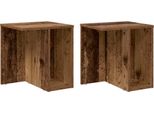 Syfax™ Tavolino 2 Pcs Legno Vecchio 37 X 32 X 40 Cm Legno Multistrato
