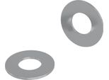 Vidaxl Rondelle 2 Pezzi Argento 16 X 16 X 1,5 Cm Ferro