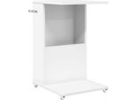 Syfax™ Tavolo Laterale Bianco 40 X 35 X 60 Cm Legno Multistrato