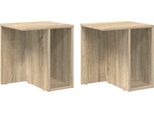 Syfax™ Tavolino 2 Pcs Rovere Sonoma 37 X 32 X 40 Cm Legno Multistrato