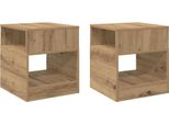 Syfax™ Tavolino 2 Pcs Rovere Artigianale 40,5 X 40 X 45 Cm