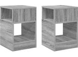 Vidaxl Tavolino 2 Pezzi Grigio Sonoma 30,5 X 30 X 45 Cm
