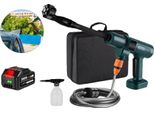 Idropulitrice, Pressione Massima 15 Bar, Batteria 18 V 2600 Mah, Motore Brushless, Lancia 6-In-1, Tubo Flessibile Da 5 Metri