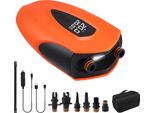 Pompa Elettrica Per Sup, 20 Psi, Portatile E Ricaricabile, Arancione
