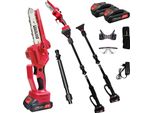 Mini Motosega A Batteria, Prolunga Telescopica, Motore Brushless, 15,24 Cm, Due Batterie, Motosega Brushless Al Litio