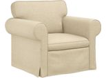 Vidaxl Divano Crema Dimensioni Totali: 95 X 82 X 80 Cm (L X P X A) Velluto