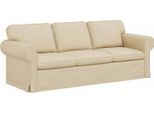 Vidaxl Divano Crema Dimensioni Totali: 215 X 82 X 80 Cm (L X P X A) Velluto