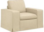 Vidaxl Divano Creme 102 X 80 X 82 Cm Metallo