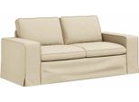 Vidaxl Divano Crema 182 X 80 X 82 Cm Metallo