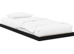 Vidaxl Base Letto Nera Effetto Rovere 71,5 X 190 Cm