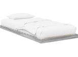 Vidaxl Base Letto Sonoma Grigio 86,5 X 190 Cm Materiale Ligneo