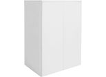 Aktenschrank Otto Home "Jarvie", Weiß, B:60Cm H:80Cm T:35Cm, Holzwerkstoff, SchräNke, Mehrzweckschrank, Push-To-Open, 2 FäCher, 60X80 Cm