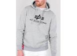 Alpha Industries Basic Hoody Grigio Uomo - M