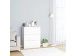 Syfax™ Credenza Bianca 60X35X76 Cm In Legno Multistrato