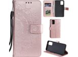 Custodia Per Samsung Galaxy A41 Custodia Per Cellulare Flip Case Cover Borsa Mandala Rosegold