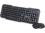 Gembird | Set Da Scrivania | KBS-WM-02 | Set Tastiera E Mouse | Senza Fili | Mouse Incluso | Stati Uniti | Nero | Usb | Stati Uniti | 450 G | Tastiera Numerica | Connessione Senza Fili