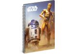 Blocco Note A Spirale A5 A Righe - Quaderno Per Bambini, Scuola, Ufficio - Blocco Note Con 60 Pagine (Star Wars - Droid)
