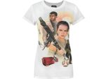 Star Wars Damen Force Awakens Eroi Sublimazione Maglietta NS4221 (2XL) (Weiß)