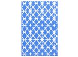 Vidaxl Tappeto Per Esterni Arakil Bianco E Blu 190X290 Cm Pp