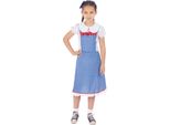 Bristol Novelty - Costume "Kansas"" Per Bambina BN3106 (Xl) (Blu/Bianco)"