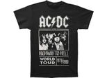 Ac/Dc - Maglietta "Highway To Hell World Tour 1979/1980"" Per Uomo/Donna Unisex RO456 (Xl) (Nero)"
