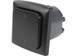 C-Line Presto Inprojal Cbe Interruttore 12 Volt Passo + Telaio + Presa Iso Camper Caravan Barca Nero