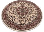 Tappeto Di Lana Polonia Cerchio Kordoba Sabbia, Beige / Terracotta Beige Ruota 200 Cm