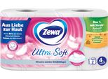 Carta Igienica Zewa Ultra Soft Con Strati Morbidi E Piacevoli Al Tatto A 4 Veli In Confezione Da 2 Pz