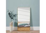 Specchio Da Parete 'Novoli' 50 X 100 Cm Cornice In Plastica Oro