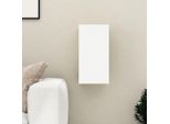 The Living Store Mobile Tv Bianco 30,5X30X60 Cm Materiale Legno