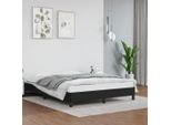 The Living Store Struttura Letto Nera 140X190 Cm In Ecopelle
