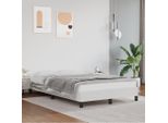 The Living Store Struttura Letto Bianca 120X200 Cm In Ecopelle