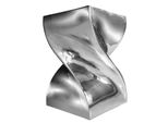 Riess-Ambiente Beistelltisch Twist - 30Cm Silber Aluminium Poliert Sitzhocker Modern Design